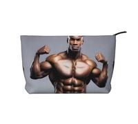 XZDLXJ Fit Physique - Bolsa de cosméticos de pana, adecuada para viajes y uso diario, forro resistente, garantiza la longevidad, color negro, talla única, Black, Talla única