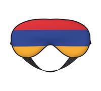 XZDLXJ Flag of Armenia - Antifaz reversible de poliéster para dormir con correa ajustable para máxima comodidad y bloqueo de luz, color negro
