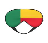 XZDLXJ Flag of Benin - Antifaz reversible de poliéster para dormir con correa ajustable para máxima comodidad y bloqueo de luz, color negro
