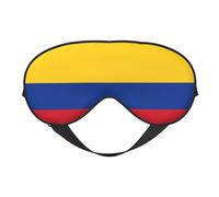 XZDLXJ Flag of Colombia - Antifaz reversible de poliéster para dormir con correa ajustable para máxima comodidad y bloqueo de luz, color negro
