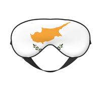 XZDLXJ Flag of Cyprus - Antifaz reversible de poliéster para dormir con correa ajustable para máxima comodidad y bloqueo de luz, color negro