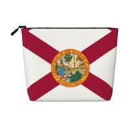 XZDLXJ Flag of Florida - Bolsa de maquillaje de una sola capa resistente al agua con cremallera para tus necesidades diarias o de viaje, color negro, talla única, Black, Talla única