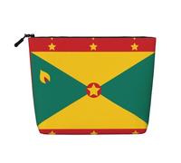 XZDLXJ Flag of Grenada - Bolsa de maquillaje de una sola capa resistente al agua con cremallera para tus necesidades diarias o de viaje, color negro, talla única, Black, Talla única
