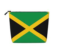 XZDLXJ Flag of Jamaica - Bolsa de maquillaje de una sola capa resistente al agua con cremallera para tus necesidades diarias o de viaje, color negro, talla única, Black, Talla única