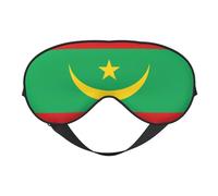 XZDLXJ Flag of Mauritania - Antifaz reversible de poliéster para dormir con correa ajustable para máxima comodidad y bloqueo de luz, color negro