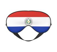 XZDLXJ Flag of Paraguay - Antifaz reversible de poliéster para dormir con correa ajustable para máxima comodidad y bloqueo de luz, color negro