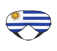 XZDLXJ Flag of Uruguay - Antifaz reversible de poliéster para dormir con correa ajustable para máxima comodidad y bloqueo de luz, color negro