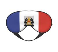 XZDLXJ Flag of Veliky Novgorod - Antifaz reversible de poliéster con correa ajustable para máxima comodidad y bloqueo de luz, color negro