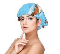 XZDLXJ Flying Seagulls - Gorro de dormir de satén para adultos, protección y comodidad para el cabello, color negro, talla única