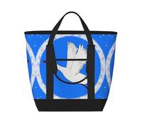 XZDLXJ Flying White Goose - Bolsa de hombro aislada de gran capacidad para alimentos fríos y calientes, color negro, talla única, Black, Talla única