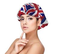 XZDLXJ Gorro de dormir de satén americano con bandera de Hawái para adultos, protección y comodidad para el cabello, negro, talla única