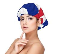 XZDLXJ Gorro de dormir de satén con bandera cubana para adultos, protección y comodidad para el cabello, negro, talla única, Negro, talla única