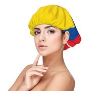 XZDLXJ Gorro de dormir de satén con bandera de Ecuador para adultos, protección y comodidad para el cabello, color negro, Negro -, talla única