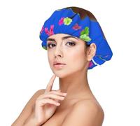 XZDLXJ Gorro de dormir de satén con forma de pera amarilla sonriente para adultos, protección y comodidad para el cabello, negro, negro, talla única