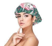 XZDLXJ Gorro de dormir de satén con pelo rosa para adultos, protección y comodidad para el cabello, negro, negro, talla única