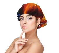 XZDLXJ Gorro de dormir de satén con textura sin costuras de aceite de agua para adultos, protección y comodidad del cabello, negro, talla única