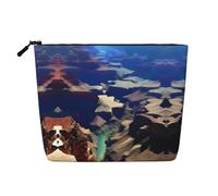 XZDLXJ Grand Canyon - Bolsa de maquillaje de una sola capa resistente al agua con cremallera para tus necesidades diarias o de viaje, color negro, talla única, Black, Talla única