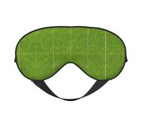 XZDLXJ Green Grassland - Antifaz reversible de poliéster para dormir con correa ajustable para máxima comodidad y bloqueo de luz, color negro