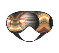 XZDLXJ Jupiter Landscape - Antifaz reversible de poliéster para dormir con correa ajustable para máxima comodidad y bloqueo de luz, color negro