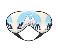 XZDLXJ Máscara de dormir reversible de poliéster con correa ajustable para máxima comodidad y bloqueo de luz, color negro