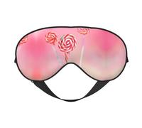 XZDLXJ Máscara de dormir reversible de poliéster con correa ajustable para máxima comodidad y bloqueo de luz, color negro