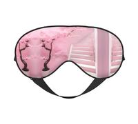 XZDLXJ Máscara de dormir reversible de poliéster con correa ajustable para mayor comodidad y bloqueo de luz, color negro