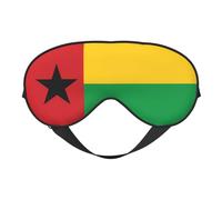 XZDLXJ Máscara reversible de poliéster para dormir con la bandera de Guinea-Bissau con correa ajustable para máxima comodidad y bloqueo de luz, color negro