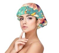 XZDLXJ Pretty Little Mushrooms - Gorro de dormir de satén para adultos, protección y comodidad para el cabello, color negro, talla única