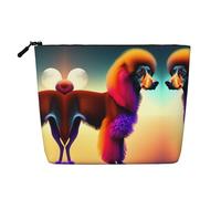 XZDLXJ Puppy waiting to go home - Bolsa de maquillaje de una sola capa resistente al agua con cremallera para tus necesidades diarias o de viaje, color negro, talla única, Black, Talla única