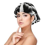 XZDLXJ Rotation Illusion - Gorro de dormir de satén para adultos, protección y comodidad para el cabello, color negro, talla única
