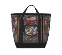 XZDLXJ Saints and Sinners - Bolsa de hombro aislada de gran capacidad para alimentos fríos y calientes, color negro, talla única, Black, Talla única