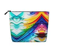 XZDLXJ Scribble Art Toand Paint - Bolsa de maquillaje de una sola capa resistente al agua con cremallera para tus necesidades diarias o de viaje, color negro, talla única, Black, Talla única