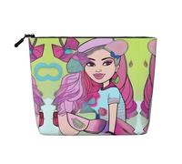 XZDLXJ Trendy Styles - Bolsa de maquillaje de una sola capa resistente al agua con cremallera para tus necesidades diarias o de viaje, color negro, talla única, Black, Talla única