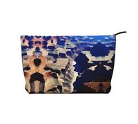 XZDLXJ Una bolsa de cosméticos de pana del Gran Cañón, adecuada para viajes y uso diario, forro resistente, garantiza la longevidad, negro, talla única, Black, Talla única