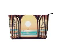 XZDLXJ Una bolsa de cosméticos de pana Travel Bliss, adecuada para viajes y uso diario, forro resistente, garantiza la longevidad, negro, talla única, Black, Talla única