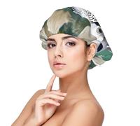 XZDLXJ White Tropical Fish - Gorro de dormir de satén para adultos, protección y comodidad para el cabello, negro, talla única