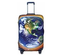 XZDLYY Cosmic Earth - Funda para maleta con cremallera invisible, para negocios y viajes, sin maleta, Blanco, S