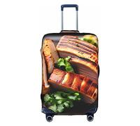 XZDLYY Funda para maleta Golden Roast con cremallera invisible, para negocios y viajes, sin maleta, Blanco, S