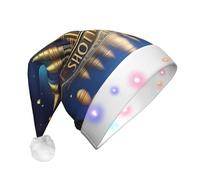 XZDPY Cosmic Wonders - Sombrero decorativo iluminado de Navidad para adultos, sombrero de vacaciones para fiestas y festivales