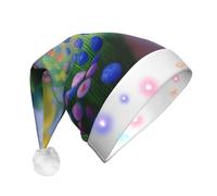 XZDPY Monet's Garden - Sombrero decorativo iluminado de Navidad para adultos, sombrero de vacaciones para fiestas y festivales