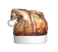 XZDPY Sombrero de Navidad de jirafa para madre e hijo para adulto, accesorio de disfraz de fiesta de vacaciones, gorro de evento de Papá Noel
