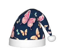 XZDPY Sombrero de Navidad de mariposas rosas y amarillas para niños, accesorios de disfraz de fiesta de vacaciones, sombreros de festival para Año Nuevo