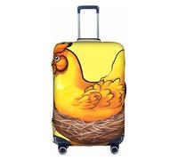 XZDZWK Bird's Nest - Fundas para maletas de pollo dorado, a prueba de arañazos y polvo, con diseño personalizado para viajes, negocios y uso al aire libre, White, L