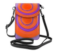 XZDZWK Bolsa de mensajero antirrobo ligera con centro circular naranja, pequeña, resistente al desgaste, portátil y práctica para viajes y uso diario