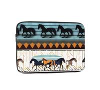 XZDZWK Bolsa para laptop con patrón de rayas de caballo, práctica a prueba de golpes, impresión elegante de 17 pulgadas, para viajes de negocios, trabajo y oficina