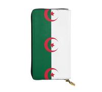XZDZWK Cartera de mano de gran capacidad, diseño multifuncional de bandera de Argelia, material suave, protección de privacidad antipérdidas