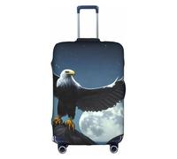 XZDZWK Eagle Under The Stars - Fundas para maleta, a prueba de arañazos y polvo, con diseño personalizado para viajes, negocios y uso al aire libre, White, L