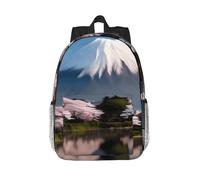 XZDZWK Elegante y versátil bolsa Fuji de 15 pulgadas para principios de primavera con correa de hombro ajustable para uso diario, escuela, oficina y viajes de fin de semana