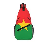 XZDZWK Flag Of Burkina Faso - Bolso cruzado casual con diseño de múltiples bolsillos, adecuado para viajes y trabajo diario