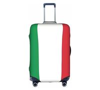 XZDZWK Fundas para maletas con bandera de Italia, a prueba de arañazos y polvo, con diseño personalizado para viajes, negocios y uso al aire libre, White, S